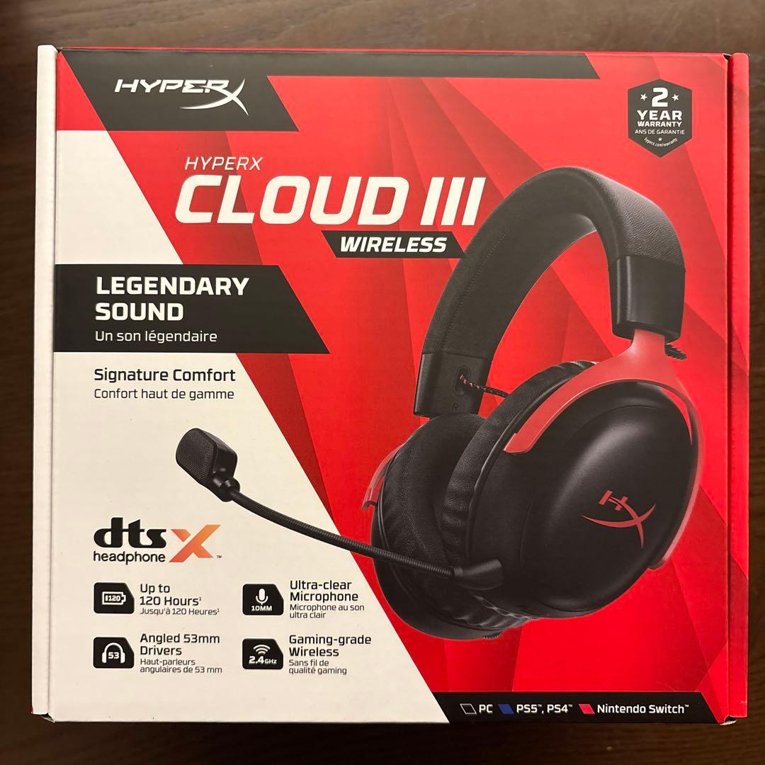 【新品未開封】.HyperX Cloud III  ゲーミング ヘッドセット