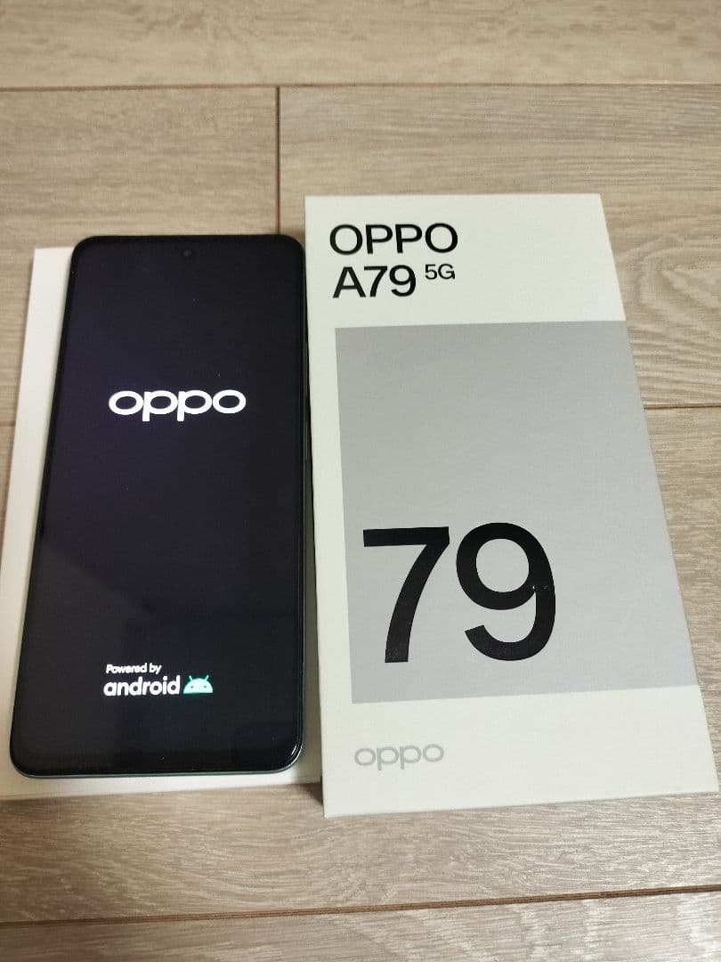 美品 オッポ OPPO A79 5G グローグリーン 本体