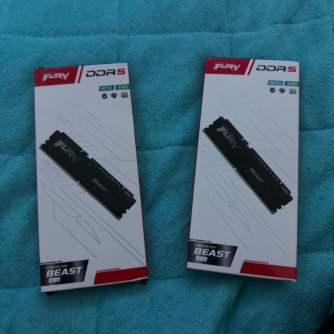 FURY BEAST DDR5 メモリ kingston 16gb×2 32gb