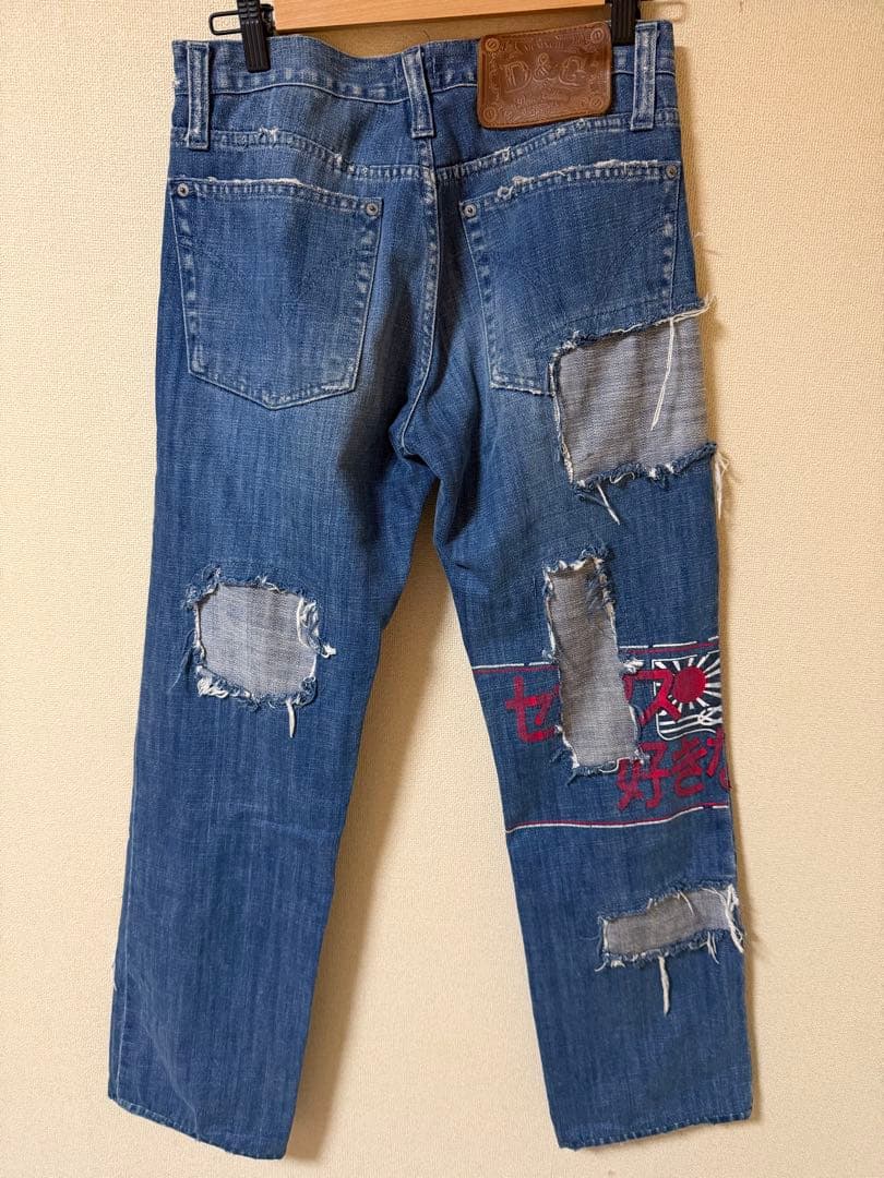 D&G DOLCE&GABBANA ペイント リメイクデニム