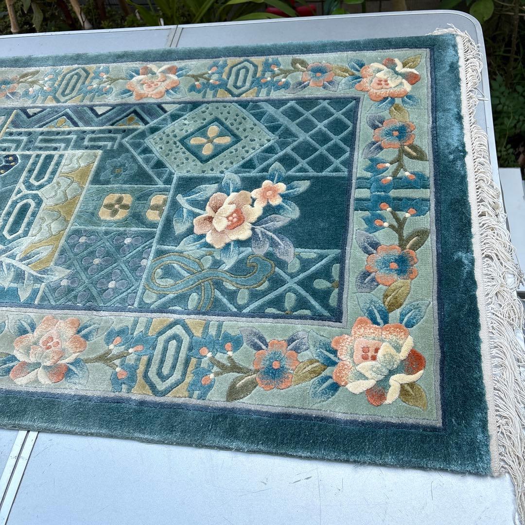 段通　玄関マット カーペット