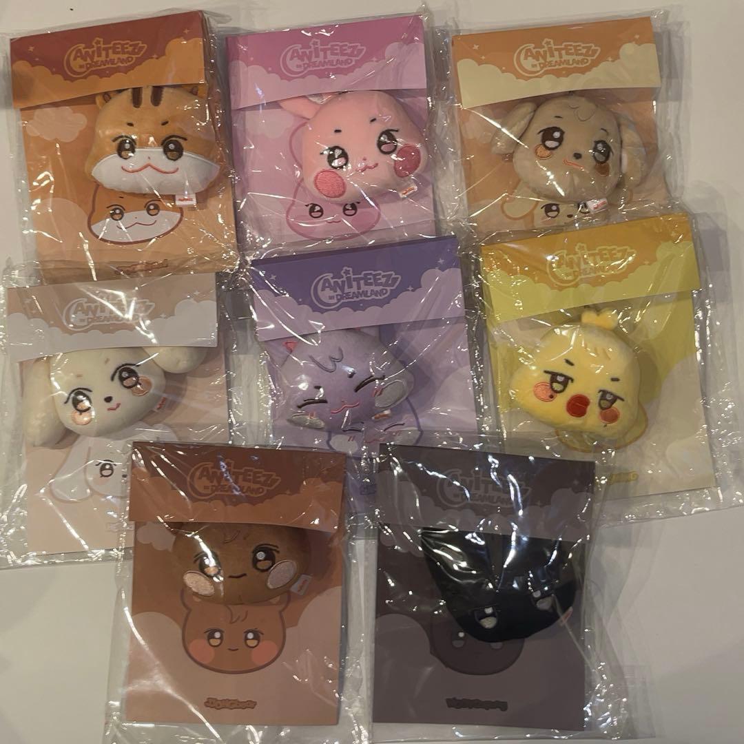 ateez 未使用　dreamland ミニフェイスキーリング　8種セット