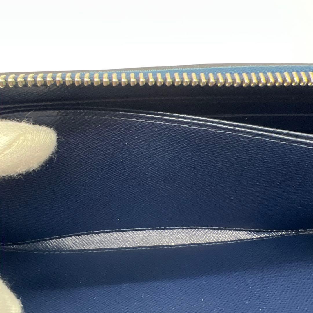 ルイヴィトン　エピ　アンディゴブルー　ジッピーウォレット長財布M61837