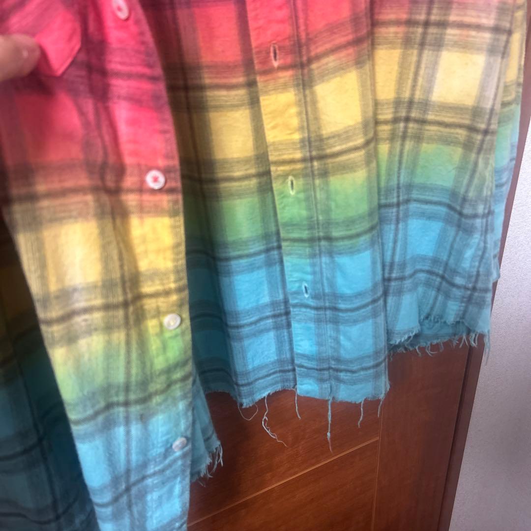 カ*ネ様 アミリ　AMIRI チェック　長袖　シャツ　希少