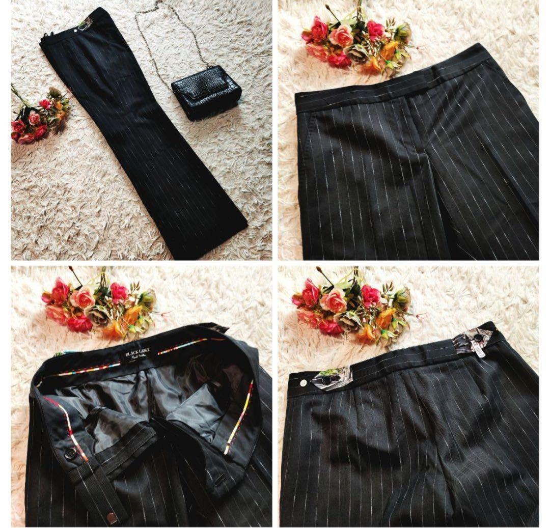 ポールスミス セットアップスーツ ワイドパンツ総柄 フォトグラファー 40 38