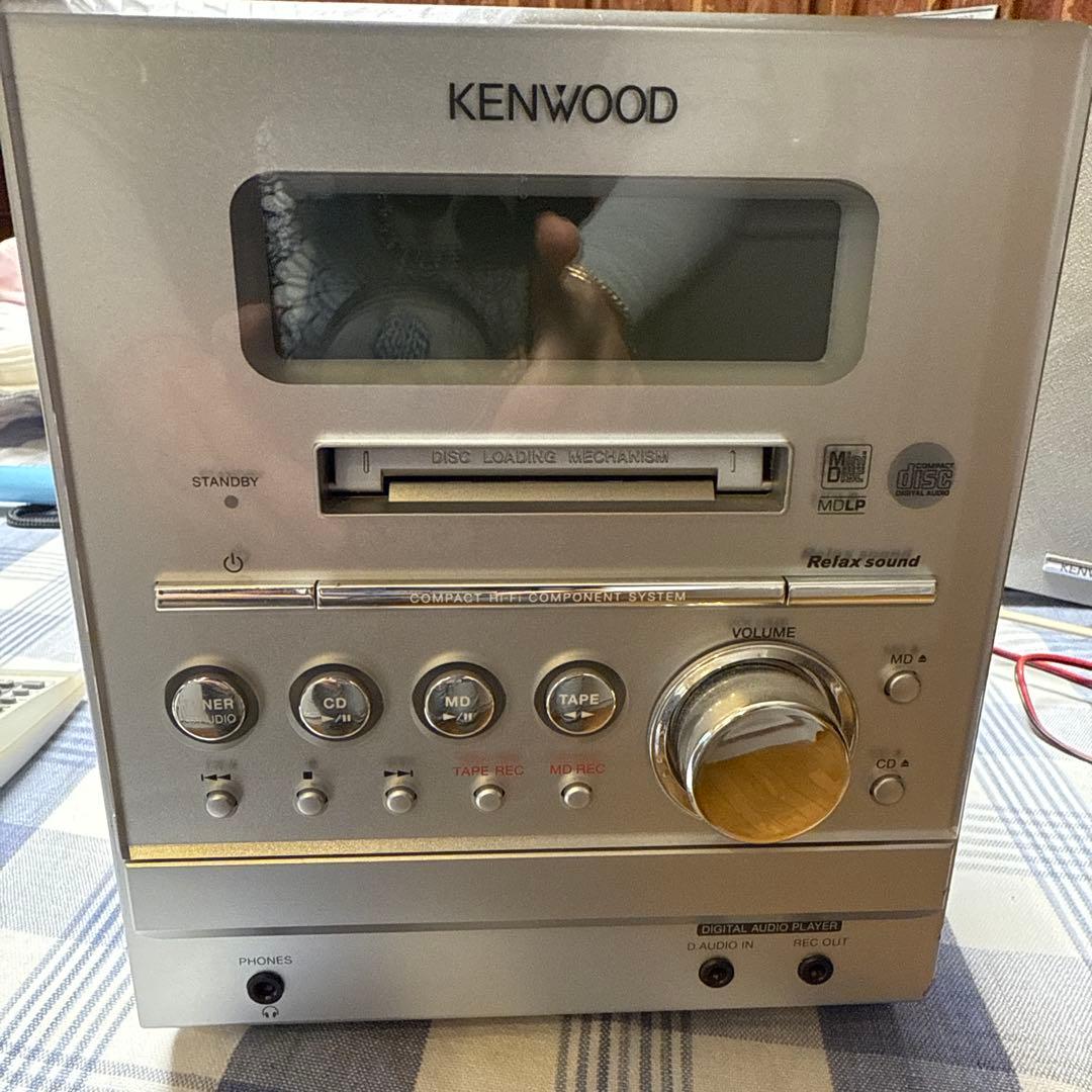 KENWOOD CD・MD・カセットデッキ 本体スピーカーセットpc-f0322