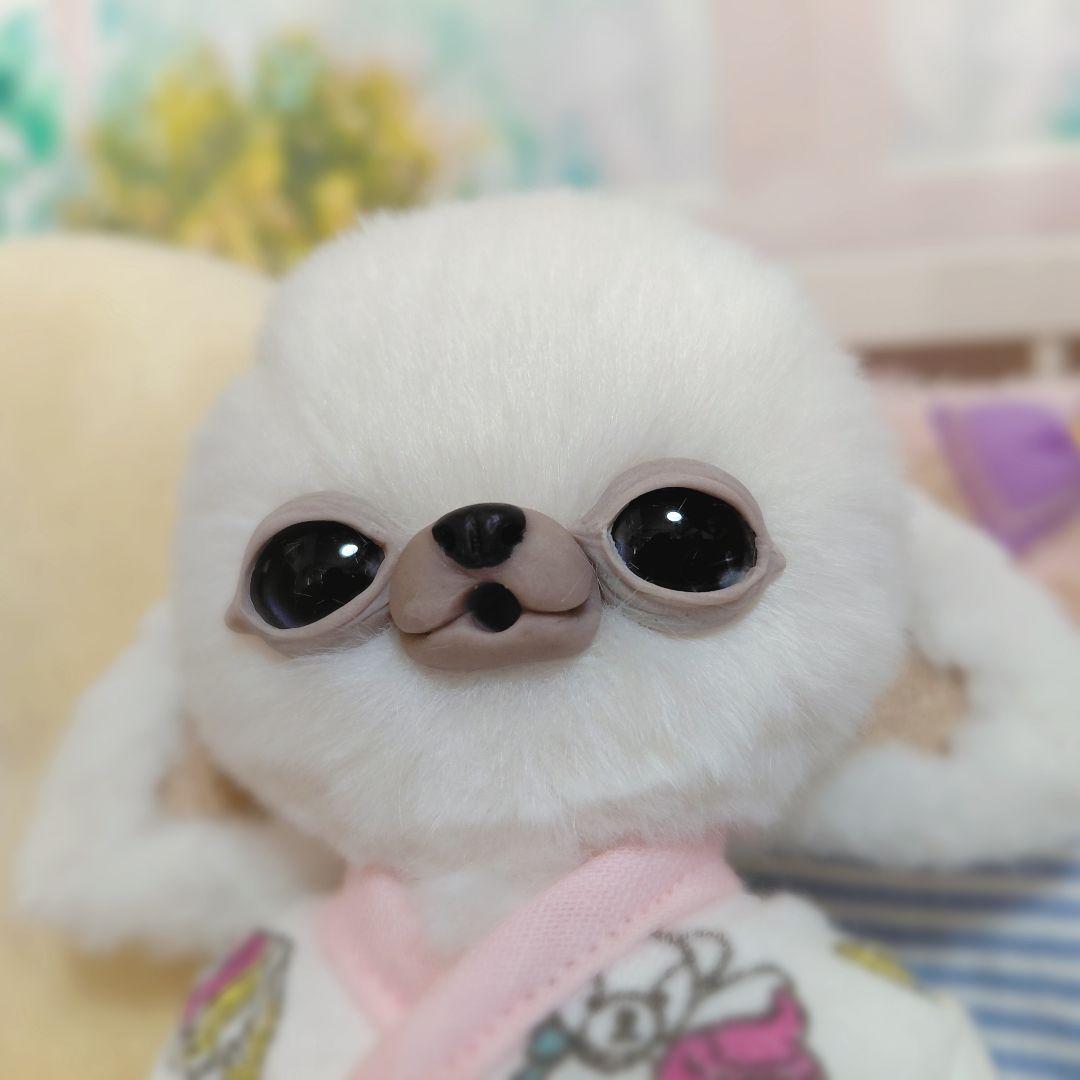 チワボボちゃん②　おしゃぶり付き　アートドール　ぬいぐるみ