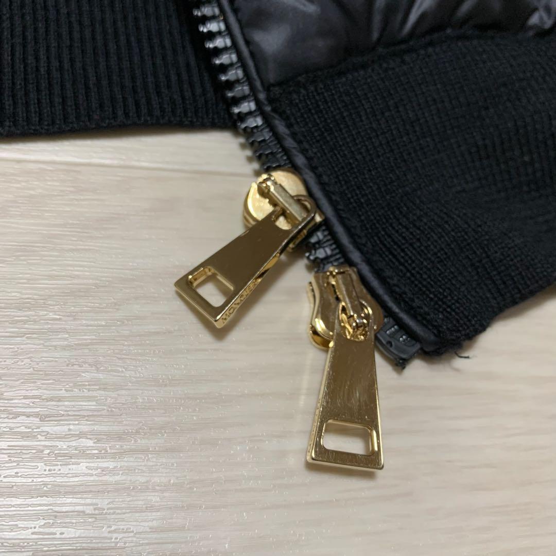 最新超美品★ モンクレール　ダウンカーディガン　ブラック Ｓ　5P55