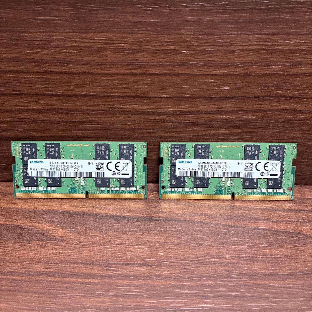 と*こ様 Samsung メモリー 32GB DDR4 2666MHz 16GB