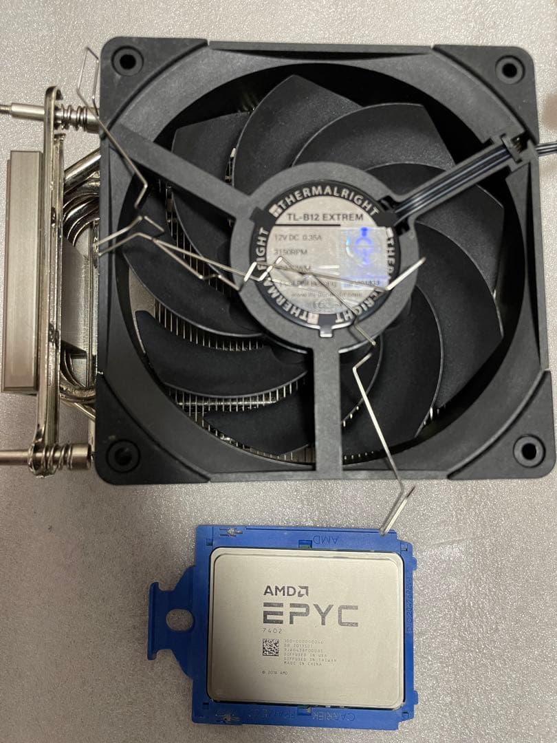epyc7402 amd 高性能サーバCPU クーラー　セット