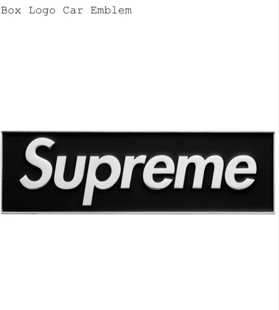 Supreme Box Logo Car Emblem Black 黒