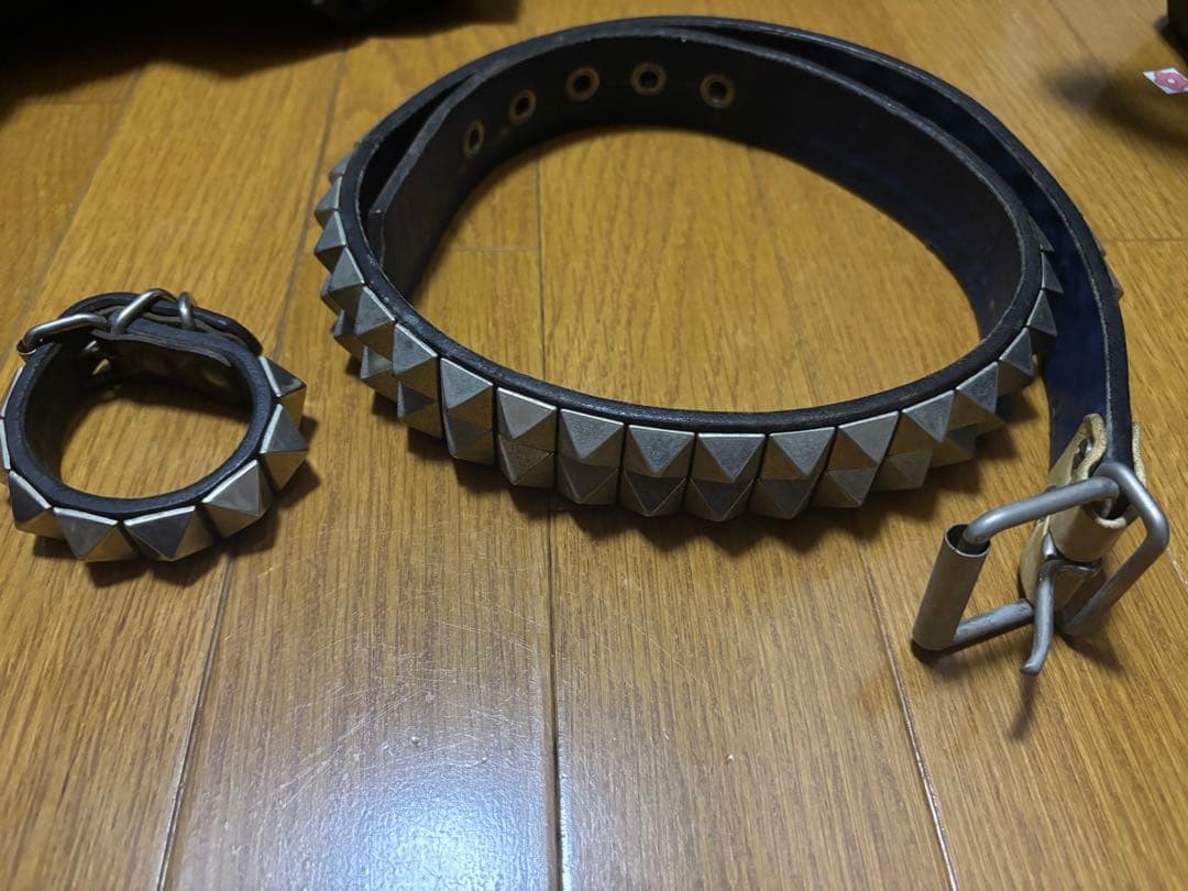 TOCCATA2連鋲ベルト➕鋲リストバンド