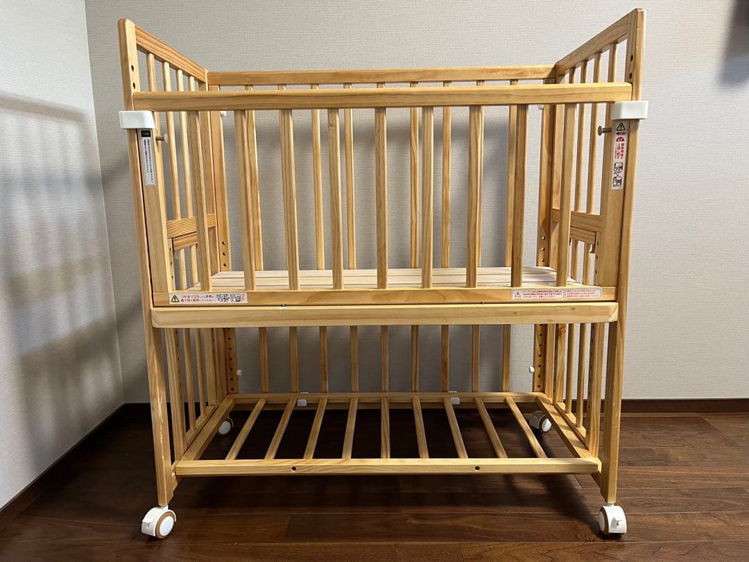 そいねーる➕（プラス）　ロングベビーベッド　ナチュラル