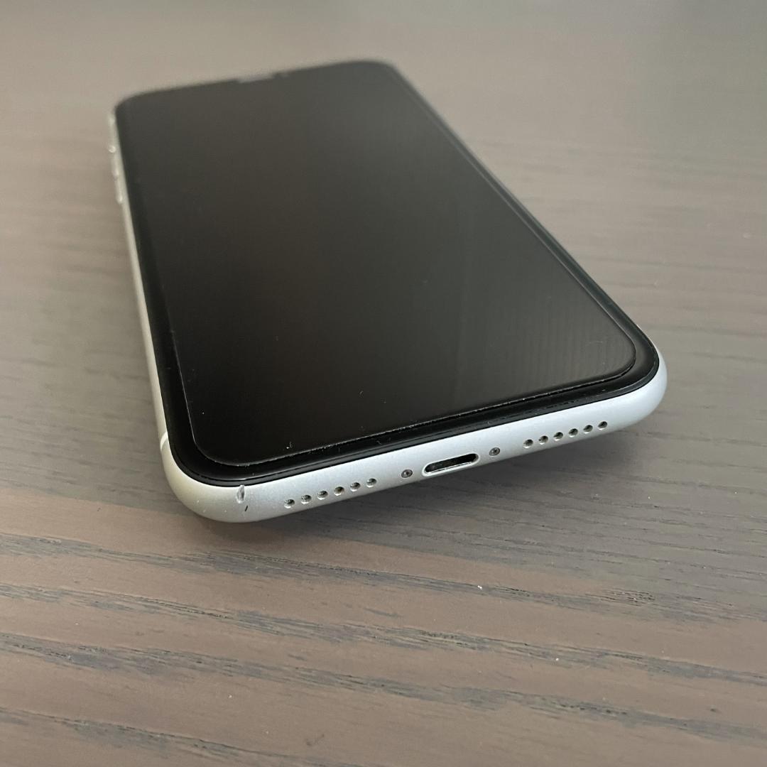 iPhone XR 本体 64GB Simフリー ホワイト 箱付き おまけ付