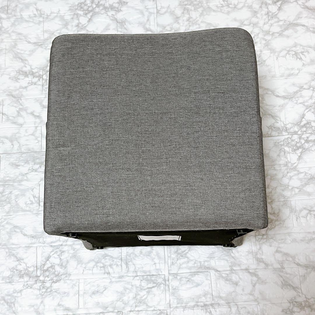 フランフラン　グレー スクエア　ポリースツール　　 (オットマン　スツール)