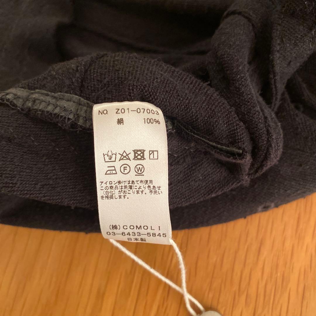 タグ付き COMOLI シルクネップキャップsize:F Z01-07003