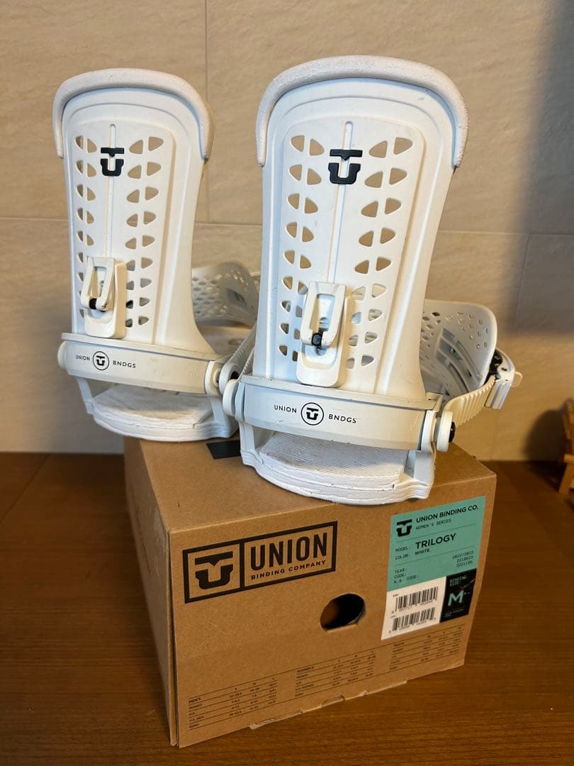 UNION TRILOGY スノーボードビンディング M ホワイト
