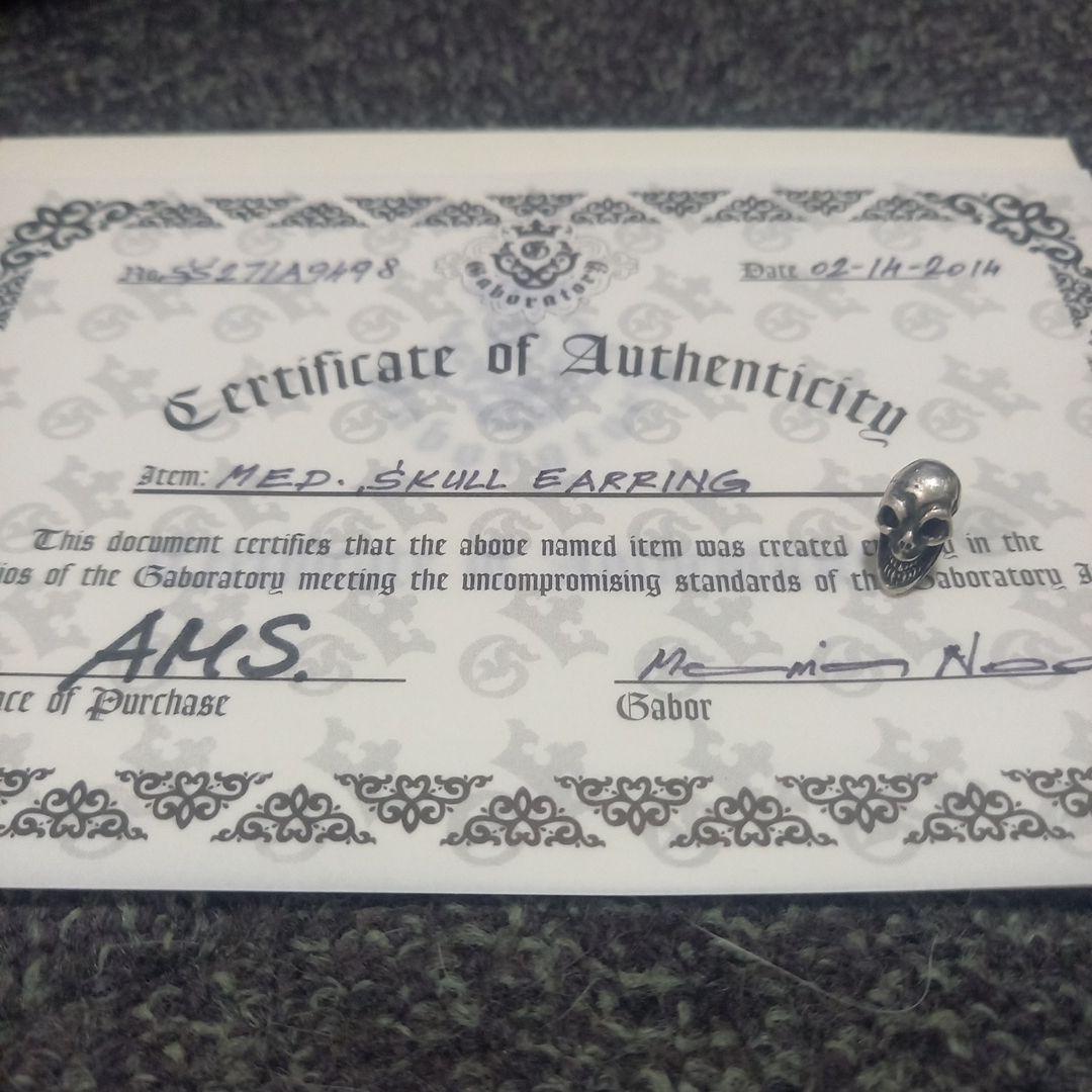 ガボール　Med Skull Earring