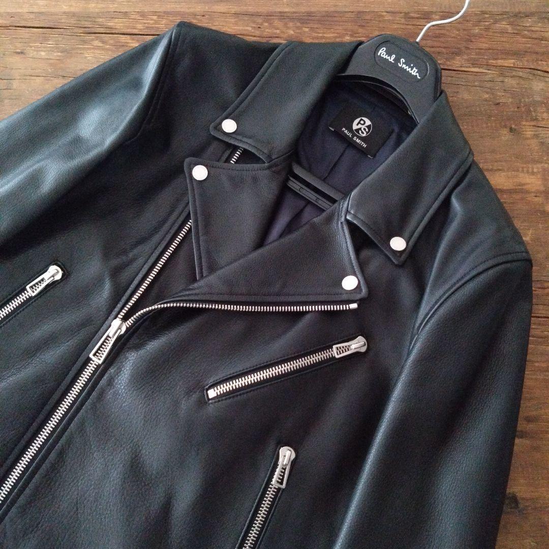 PAUL SMITH ポール・スミス　レザー　ダブルライダースジャケット