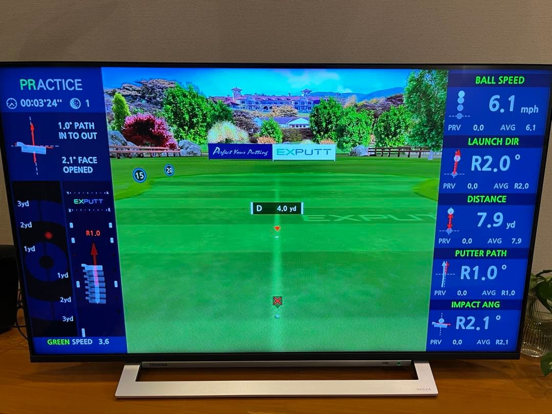 EXPUTT パターシュミレーター★ゴルフ練習器具★美品