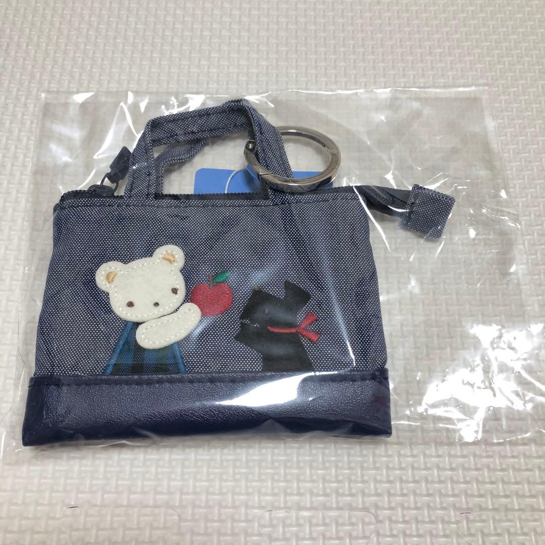 新品未使用未開封 ファミリア ミニデニムバッグ 青