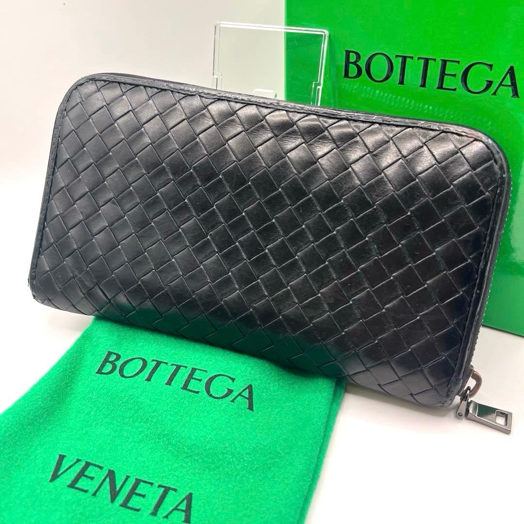 正規品美品✨ ボッテガヴェネタ イントレ ラウンドファスナー ジップ 7121