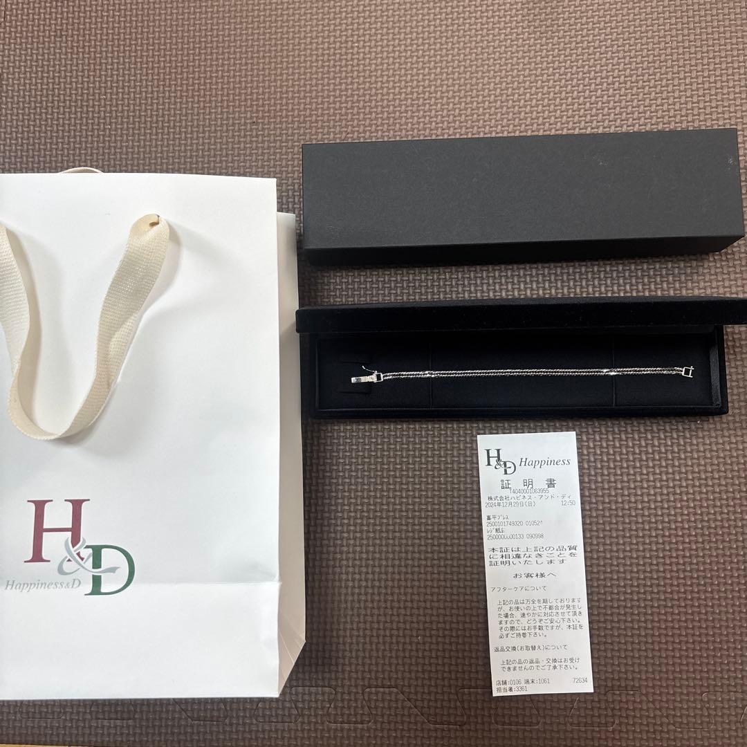 pt850 プラチナ　喜平ブレスレット 12面　12g