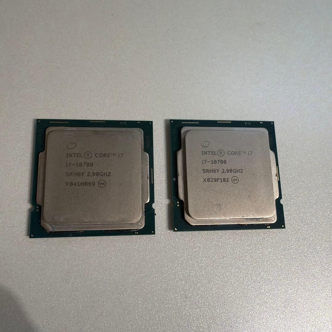 Intel Core i7-10700 CPU 2.9GHz 2個セット