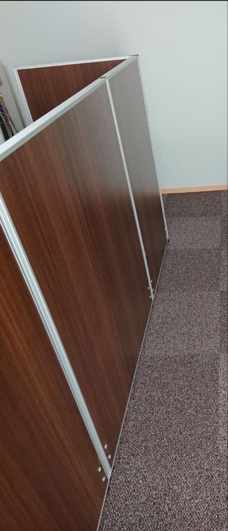 ローパーテーション 木目調 連結可 床置き