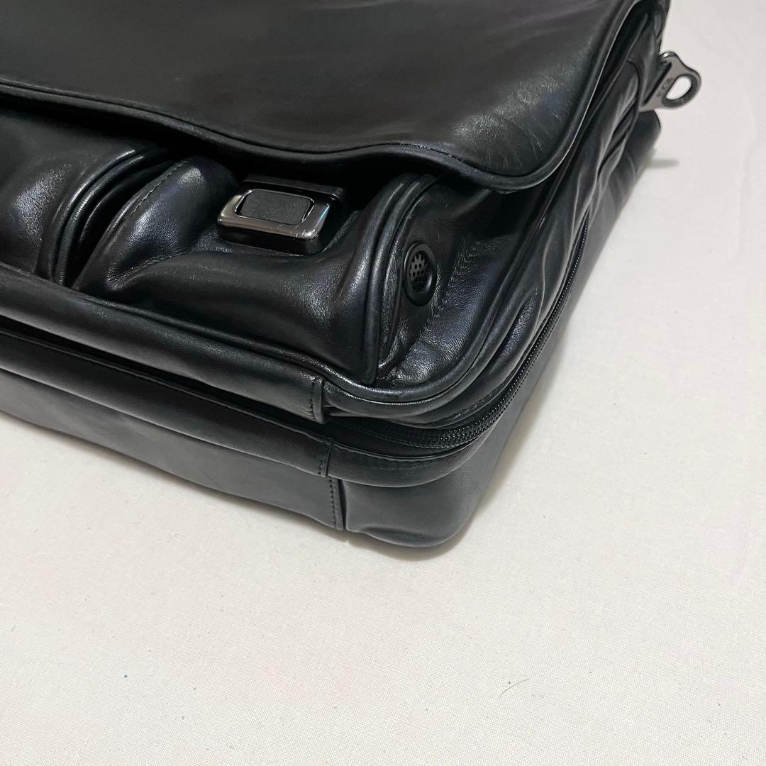 【美品★超レア★96193D4】TUMI レザー 2WAY メッセンジャーバック