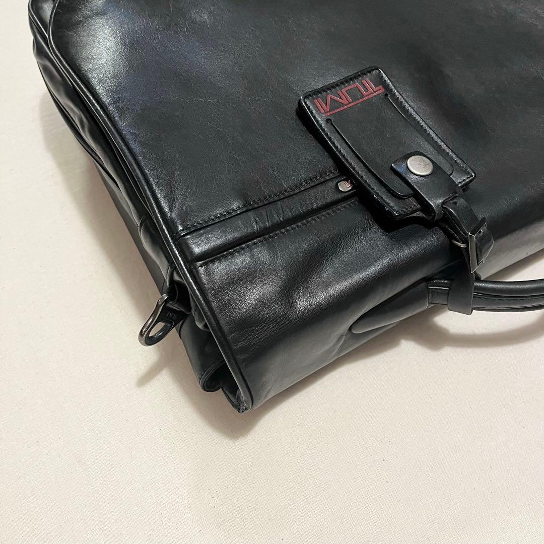 【美品★超レア★96193D4】TUMI レザー 2WAY メッセンジャーバック