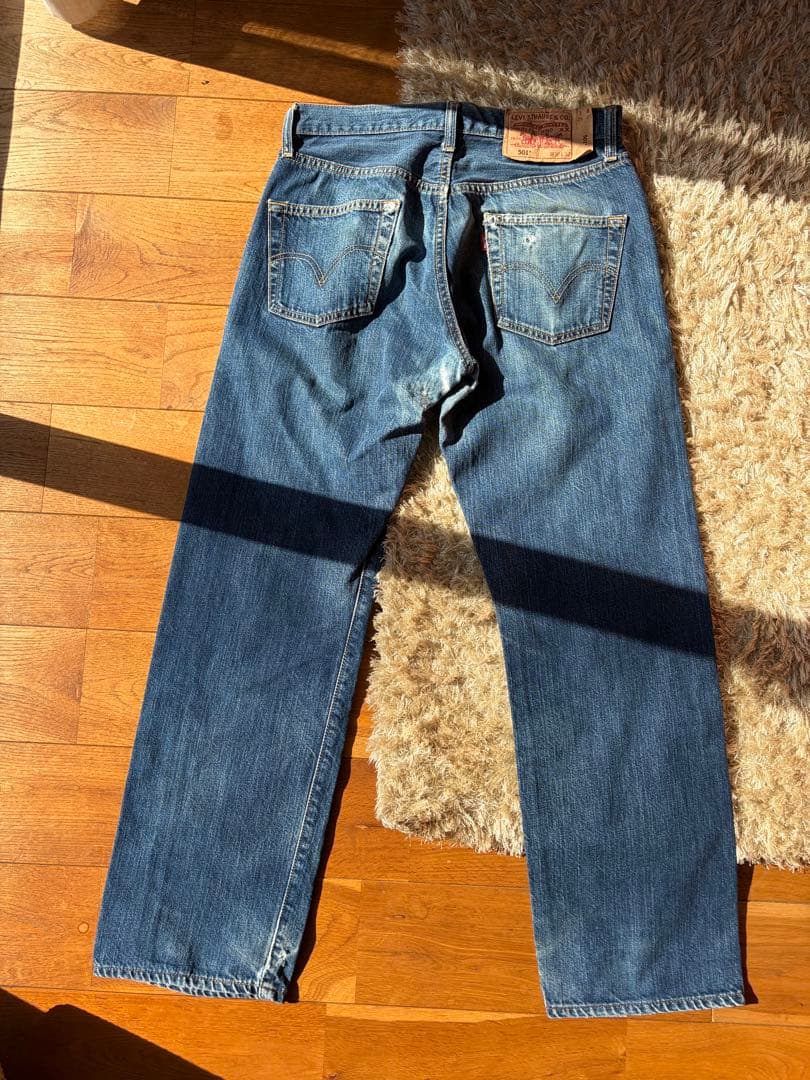 Levi’s 501 USA製 90s 赤タブe W30 L32 色落ち良好