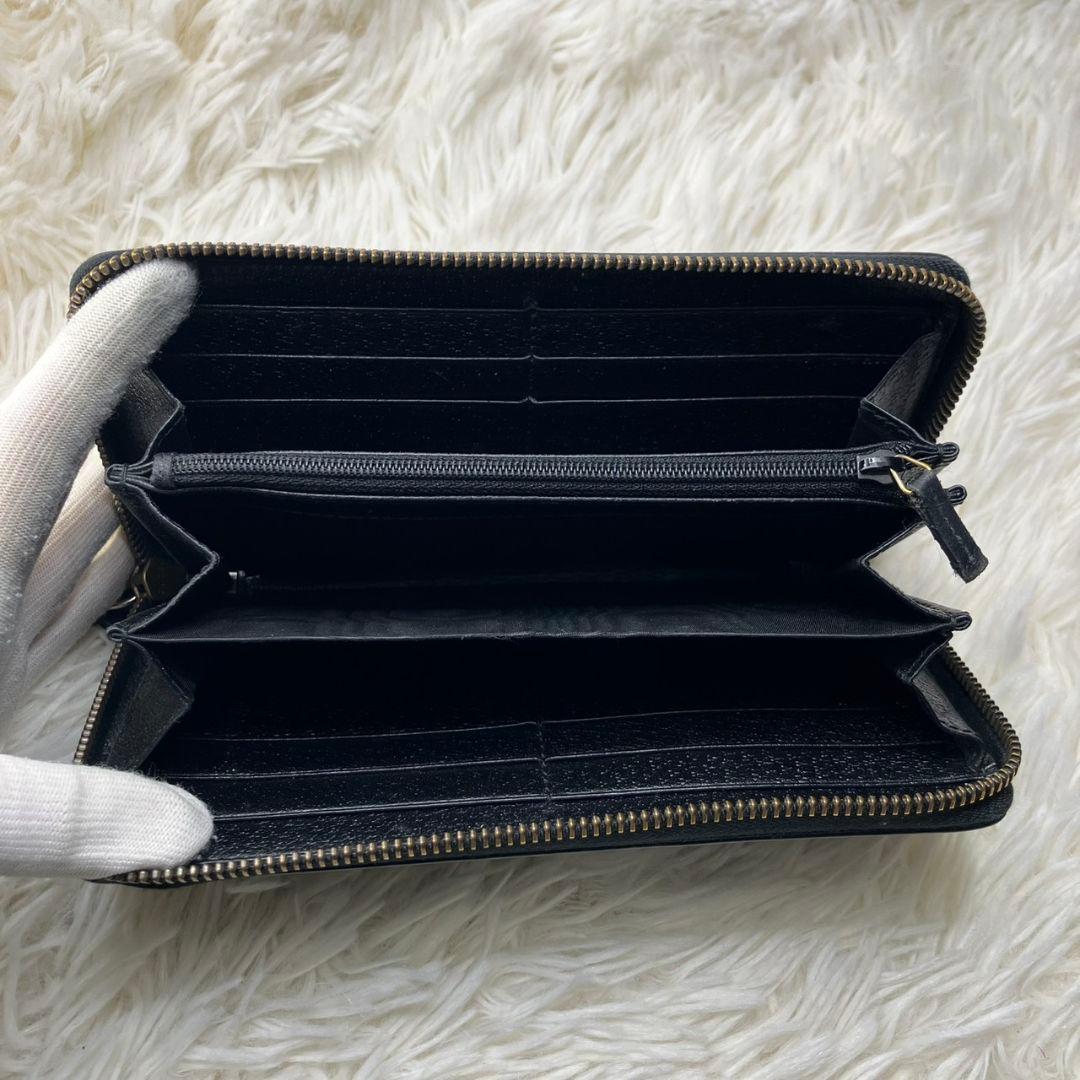 GUCCI グッチ アニマリエ ビー蜂 ハチ ラウンドファスナー長財布美品