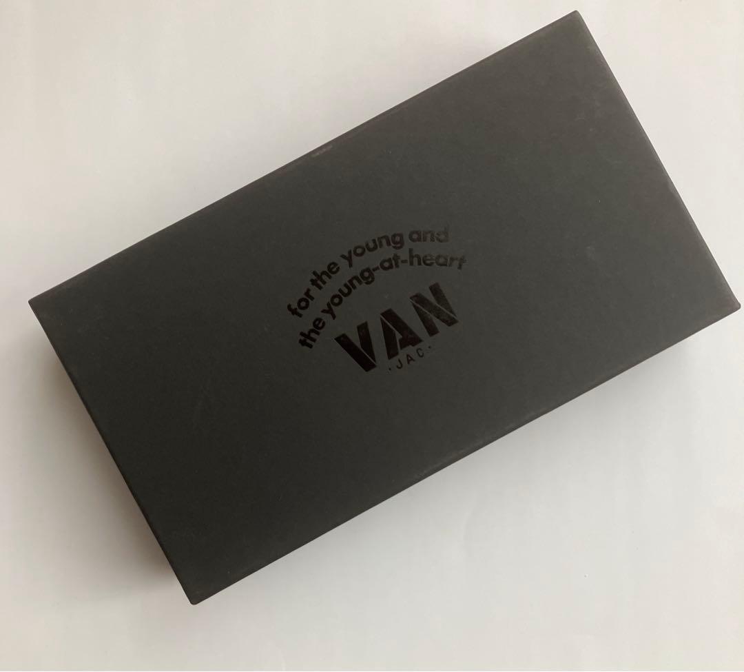 【新品】VANJAC　ヴァンヂャケット メルトン x レザー 長財布　緑