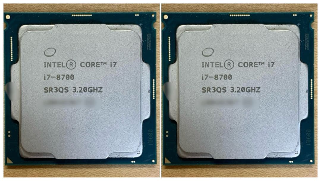 【動作確認済】 Intel Core i7-8700［CPU2点セット］