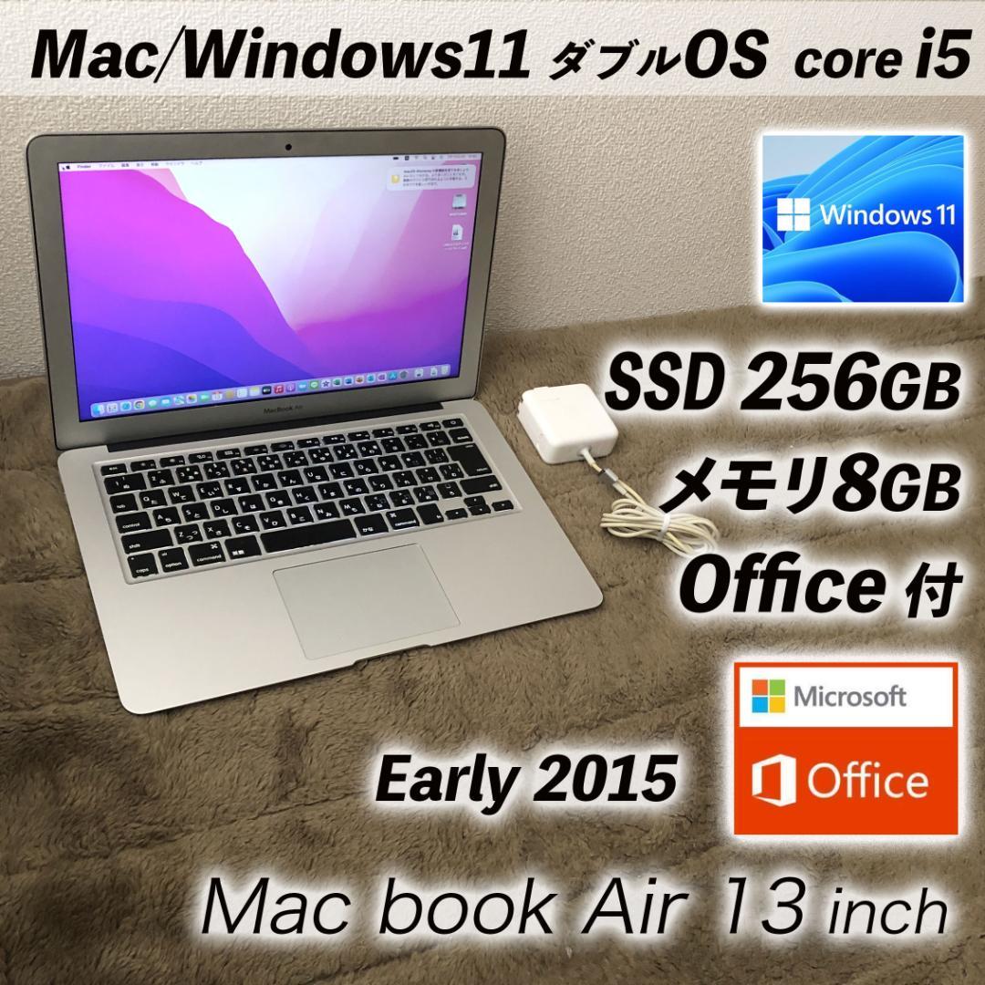 MacBook本体 i5/8g/SSD256 MacBookAir13 Office Win11