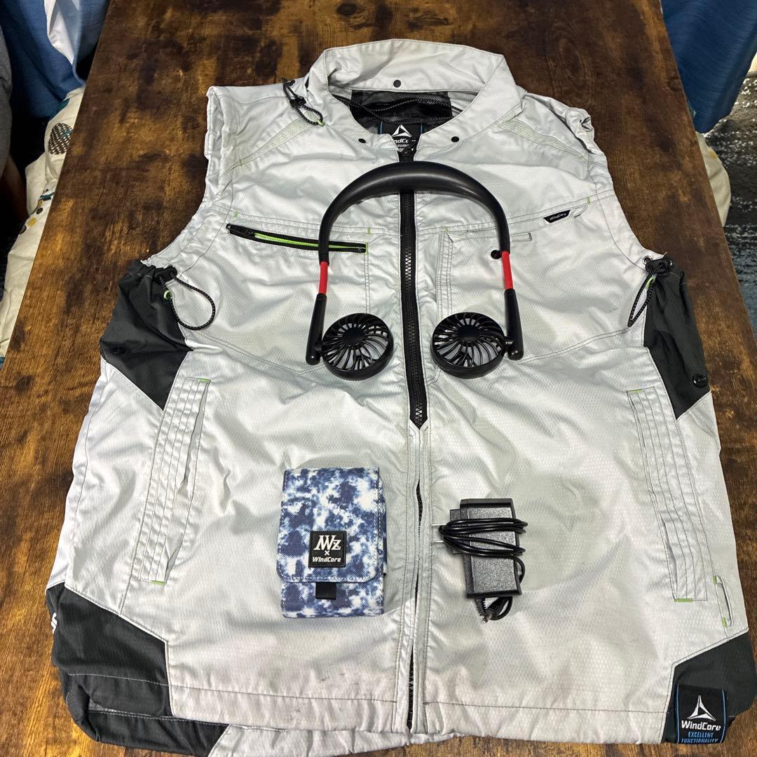 WindCore 空調服 グレー ファン付き