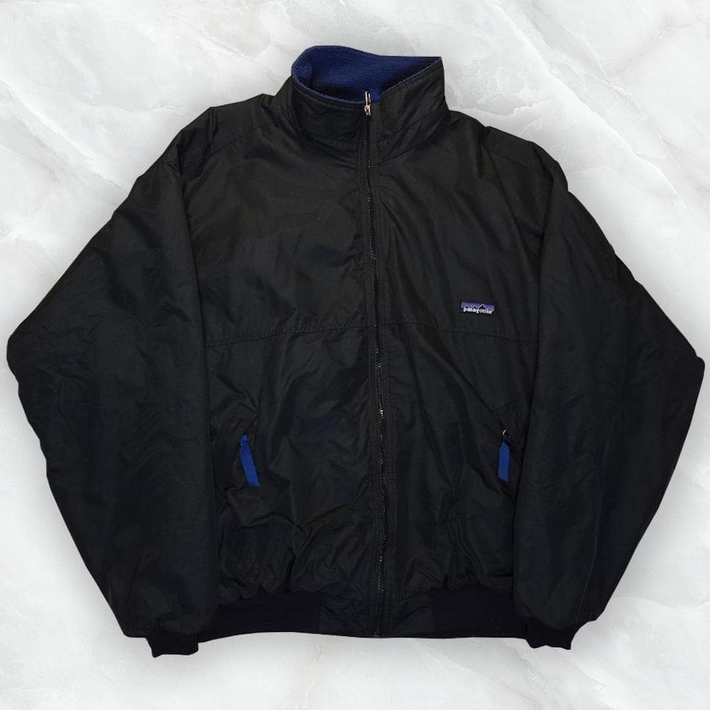Patagonia シェルドシンチラ ジャケット ブラック ブルー L
