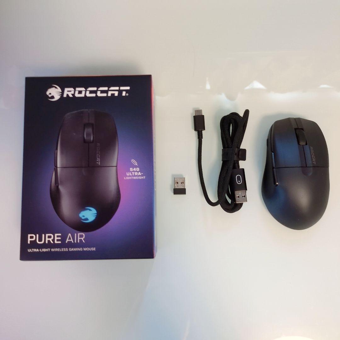 ROCCAT ゲーミングマウス PURE AIR 超軽量54g ワイヤレス 黒
