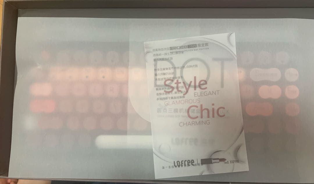 に*ろ様 Lofree ワイヤレスキーボード グラデーション メカニカル ブラッ