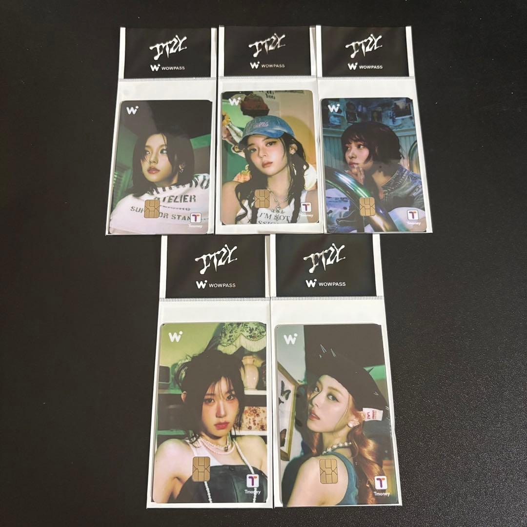 ITZY WOWPASS Tmoneyカード 5枚セット コンプ 新品未開封