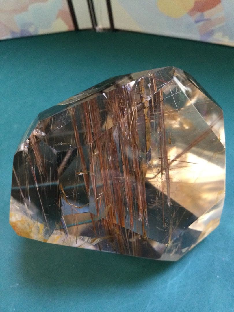 ルチルクオーツ　579.5g 水晶　　観賞石