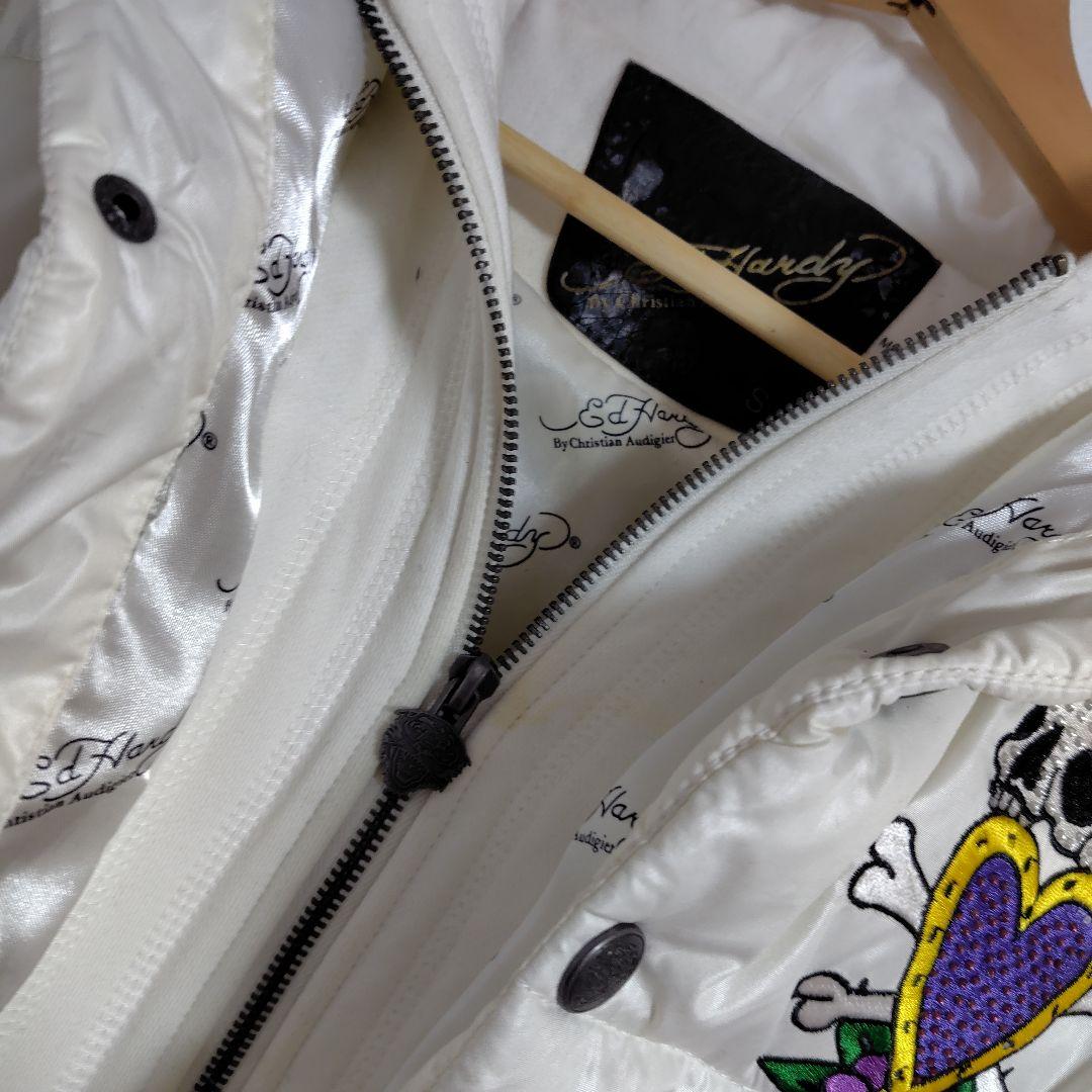 レア Ed hardy ダウンジャケット y2k 平成ギャル　訳あり
