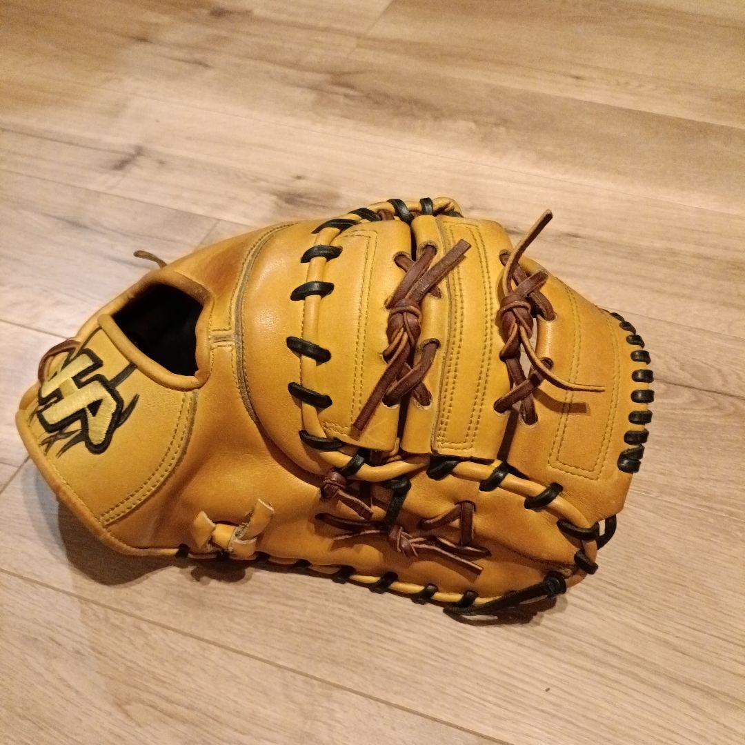 ハタケヤマ 一般ファーストミット　グローブ　 イエロー