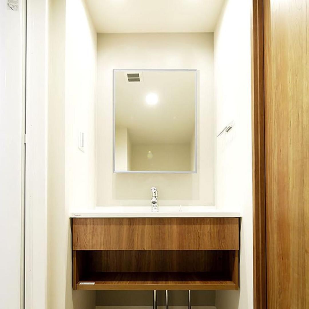 ミラーキャビネット キャビネット 50x60CM ホワイトオーク 洗面鏡 浴室鏡