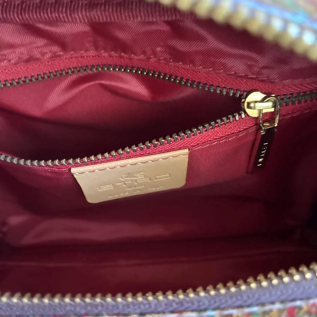 vurisho様エトロブラウン ハンドバッグ