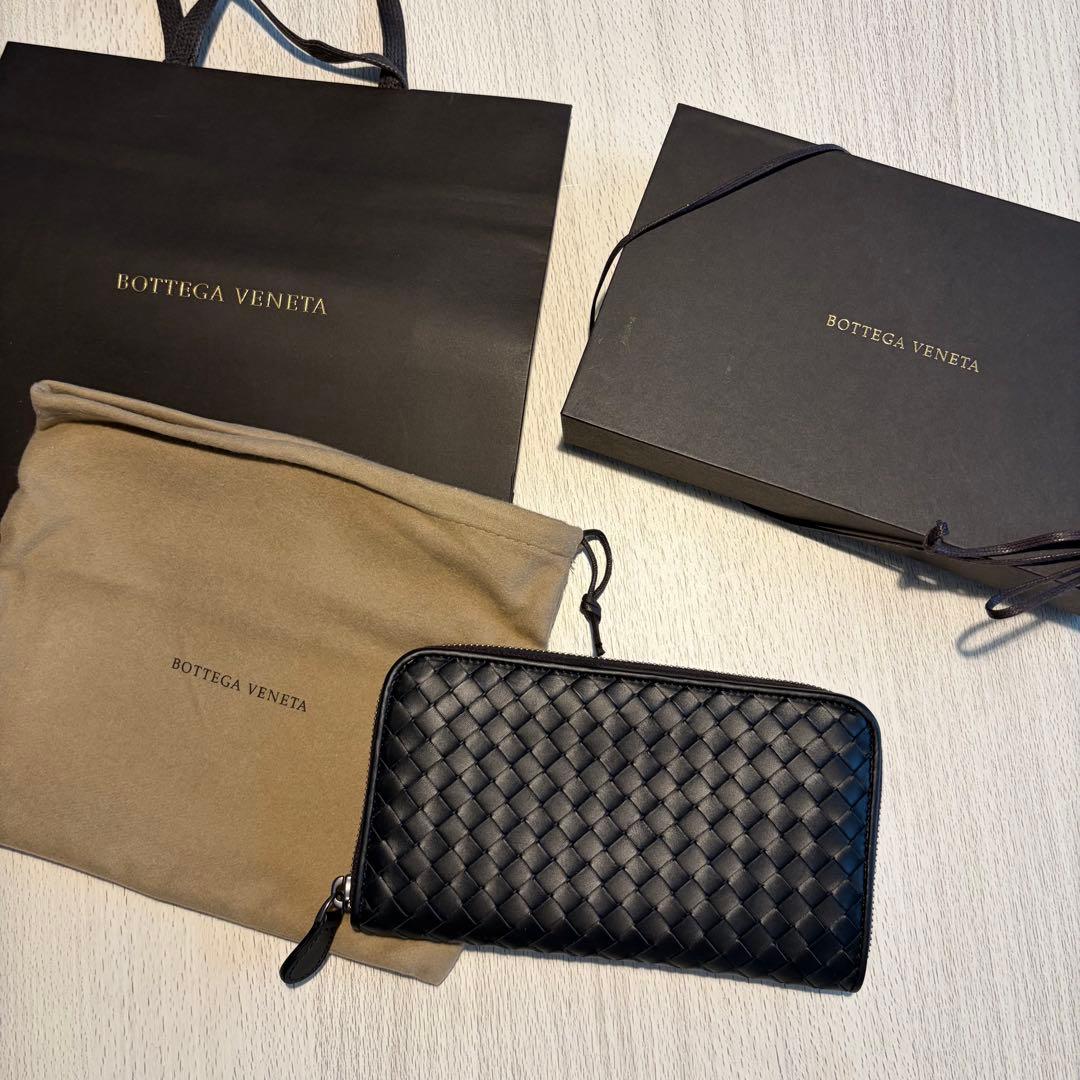 【未使用品】ボッテガ・ヴェネタ　BOTTEGA VENETA 長財布　ブラック