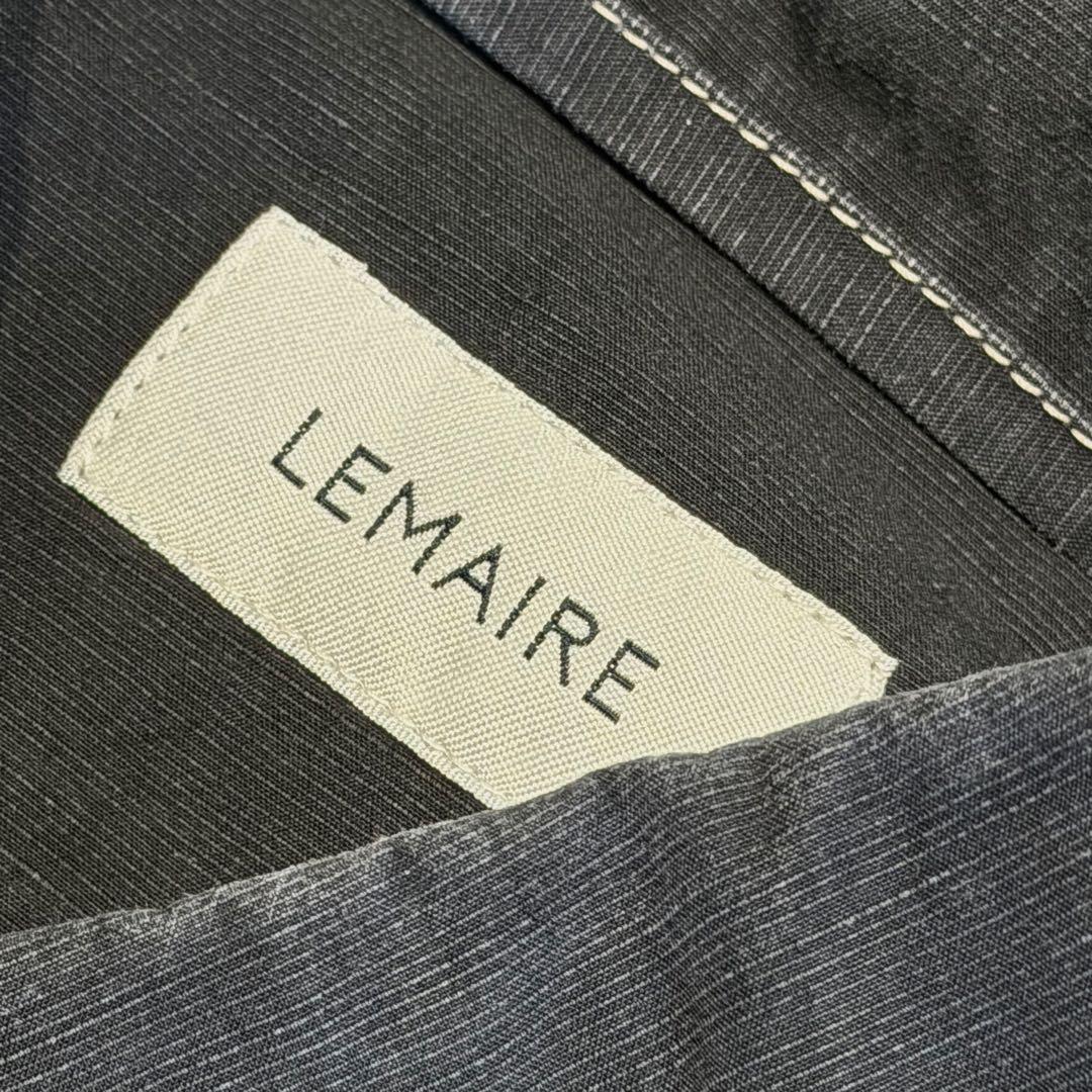 トップス LEMAIRE 20SS BLACK MILITARY SHIRT 50