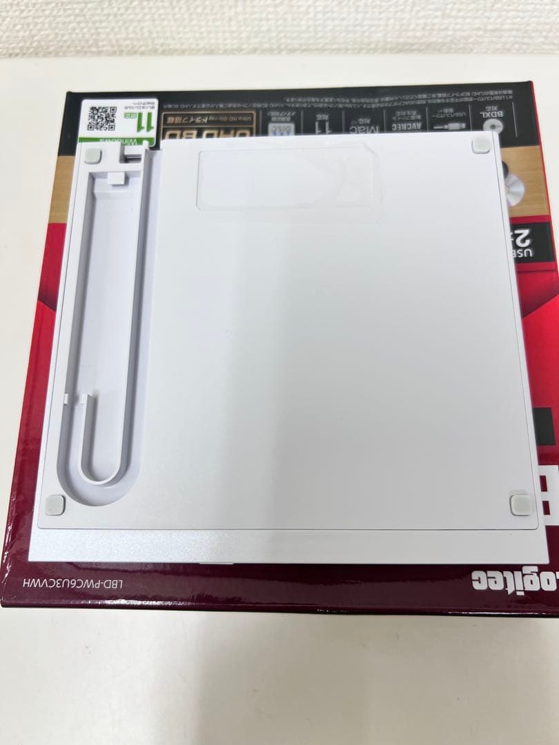 #DVD201ロジテック 外付けブルーレイドライブ LBD-PWC6U3CVWH