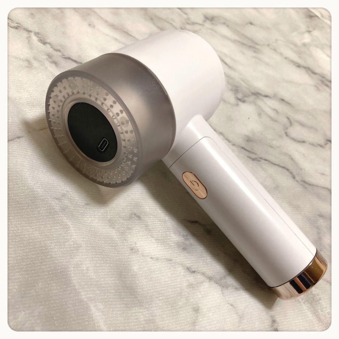 ‪꒰未使用꒱‬小型 毛玉取り 白 コードレス 毛玉クリーナー